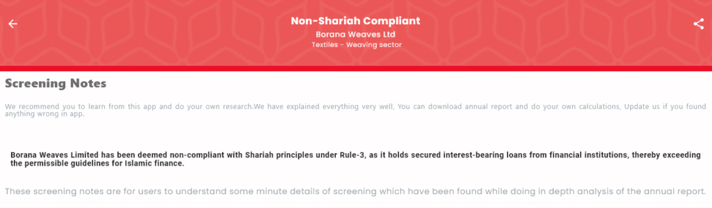 Borana Weaves Ltd IPO | IslamicStock blog